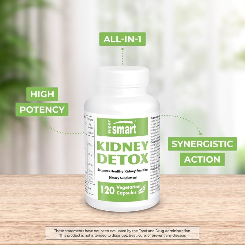 Supersmart Kidney Detox - 120 Vegetarian Capsules - Image 3